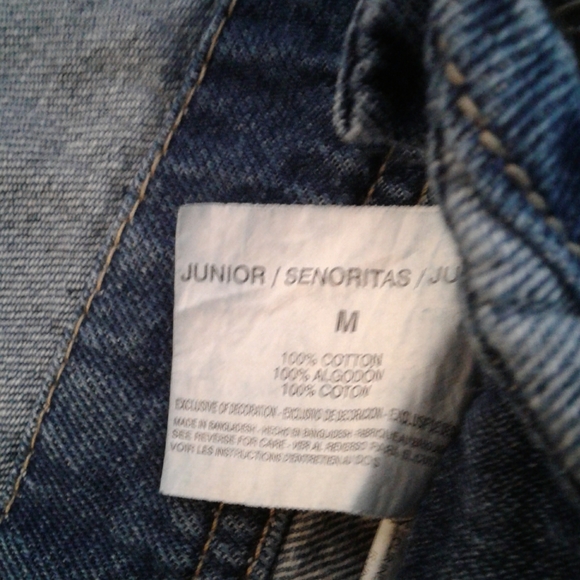 Lei coveralls shorts women's medium distress - Picture 6 of 10